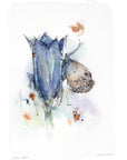 Ensianblåfugl | Fine Art Giclée kunsttryk