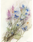 Blomsterliv II | Gederams og blåfugle | Kunsttryk