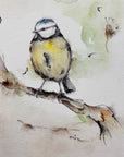 Blåmejse | Fine Art Giclée kunsttryk
