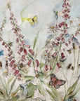 Digitalis og lancet-vejbred | Original akvarel