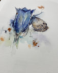Ensianblåfugl | Fine Art Giclée kunsttryk