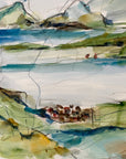 Færøsk landskab | Original akvarel