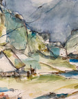 Færøsk landskab | Original akvarel