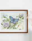 Sortplettet blåfugl | Fine Art Giclée kunsttryk