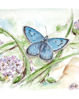 Sortplettet blåfugl | Fine Art Giclée kunsttryk