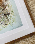 Martsviol og løgkarse | Fine Art Giclée kunsttryk