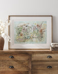Martsviol og løgkarse | Fine Art Giclée kunsttryk