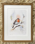 Rødhals | Fine Art Giclée kunsttryk