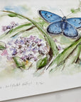 Sortplettet blåfugl | Fine Art Giclée kunsttryk