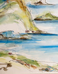 Færøsk landskab - storhed | Original akvarel