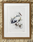 Stork | Fine Art Giclée kunsttryk