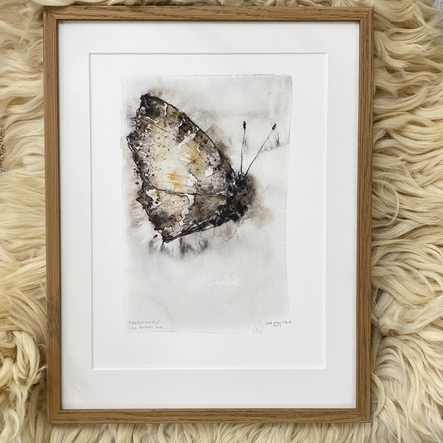 Tidselsommerfugl | Fine Art Giclée kunsttryk