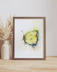 Citronsommerfugl | Fine Art Giclée kunsttryk